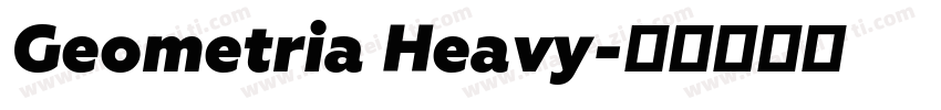 Geometria Heavy字体转换